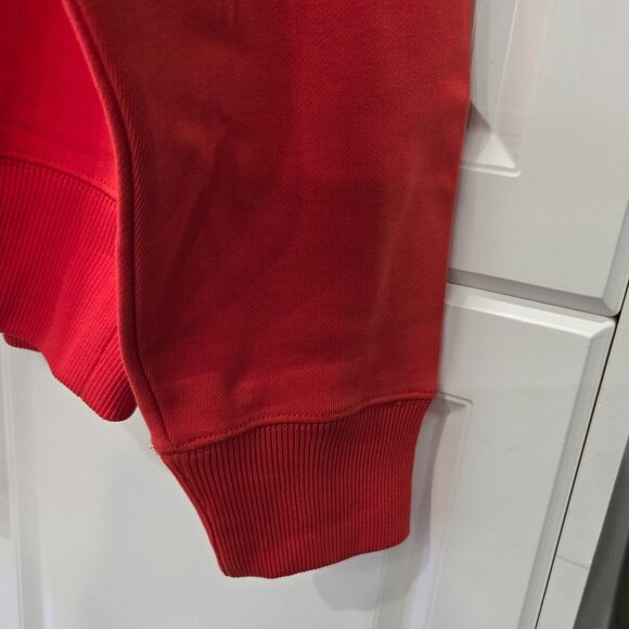 Helmut Lang Logo-Print Hooded Sweatshirt - Flame - Picture 5 of 10